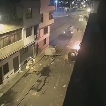 Clashes in Latacunga, Ecuador, during a general strike against the government and rising prices