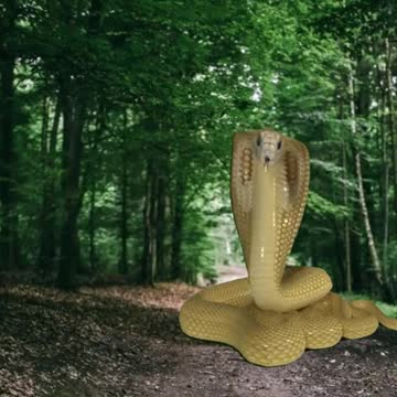 Big snake in jungle#snake attack on man