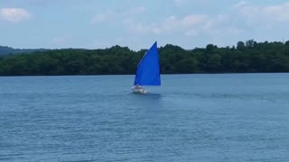 12 foot nesting Swampscott dory Sailing test