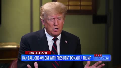 OAN - Dan Ball Interview with President Donald J. Trump (Part 3)