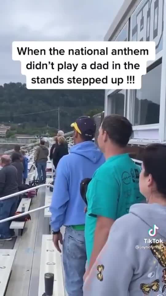 PATRIOT Dad Sings Anthem At Football Game