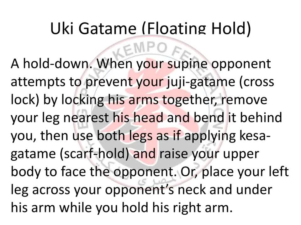 Pinning Techniques (Osaekomi-Waza )