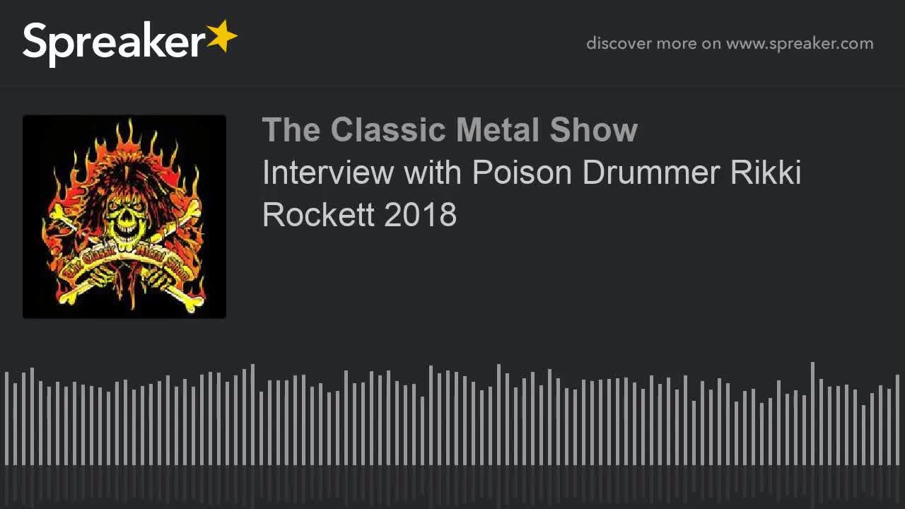 Interview with Poison Drummer Rikki Rockett 2018