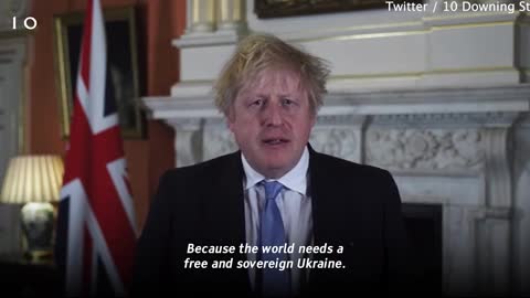 Boris Johnson addresses people of Russia in their own language