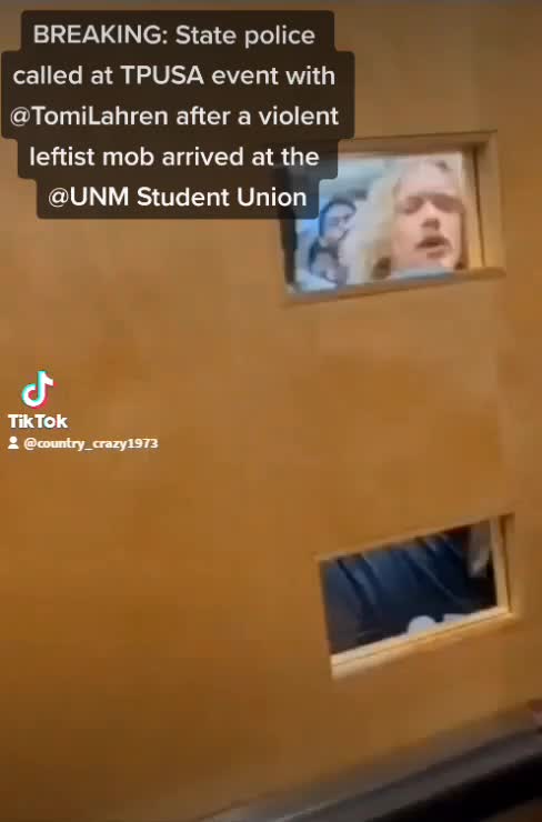Breaking leftist mob shows up