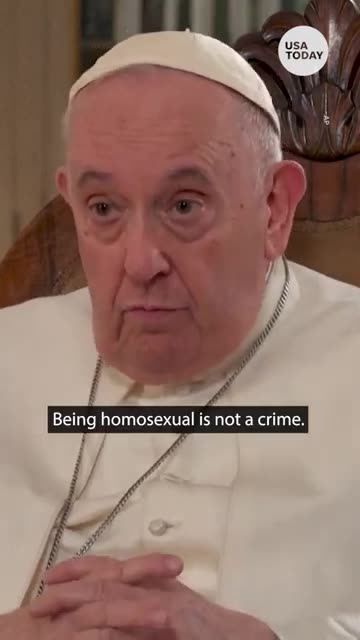 Pope Francis on homosexuality: 'Being homosexual is not a crime' | USA TODAY
