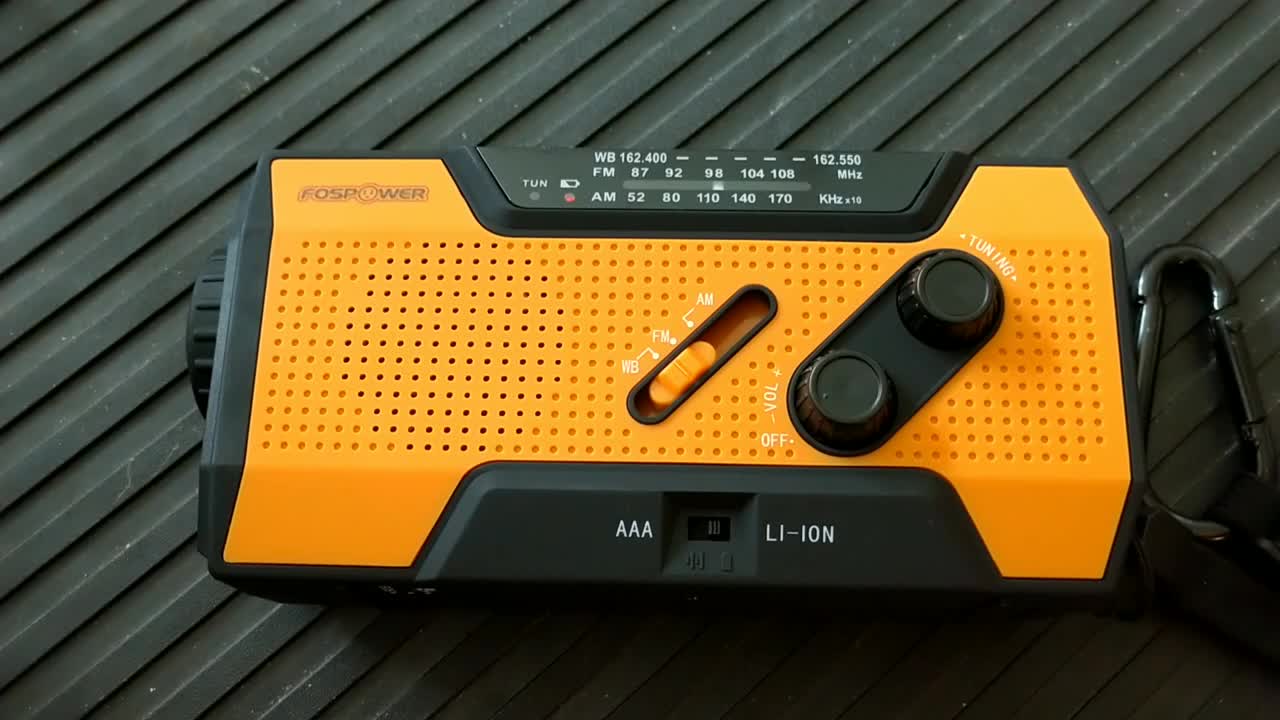 Solar Crank Radio for SHTF. FosPower