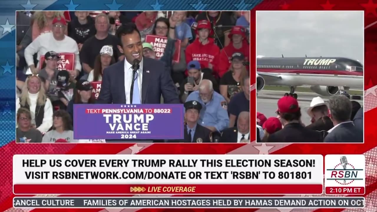 Vivek Ramaswamy trolls Scranton Joe at Trump’s Scranton, PA rally