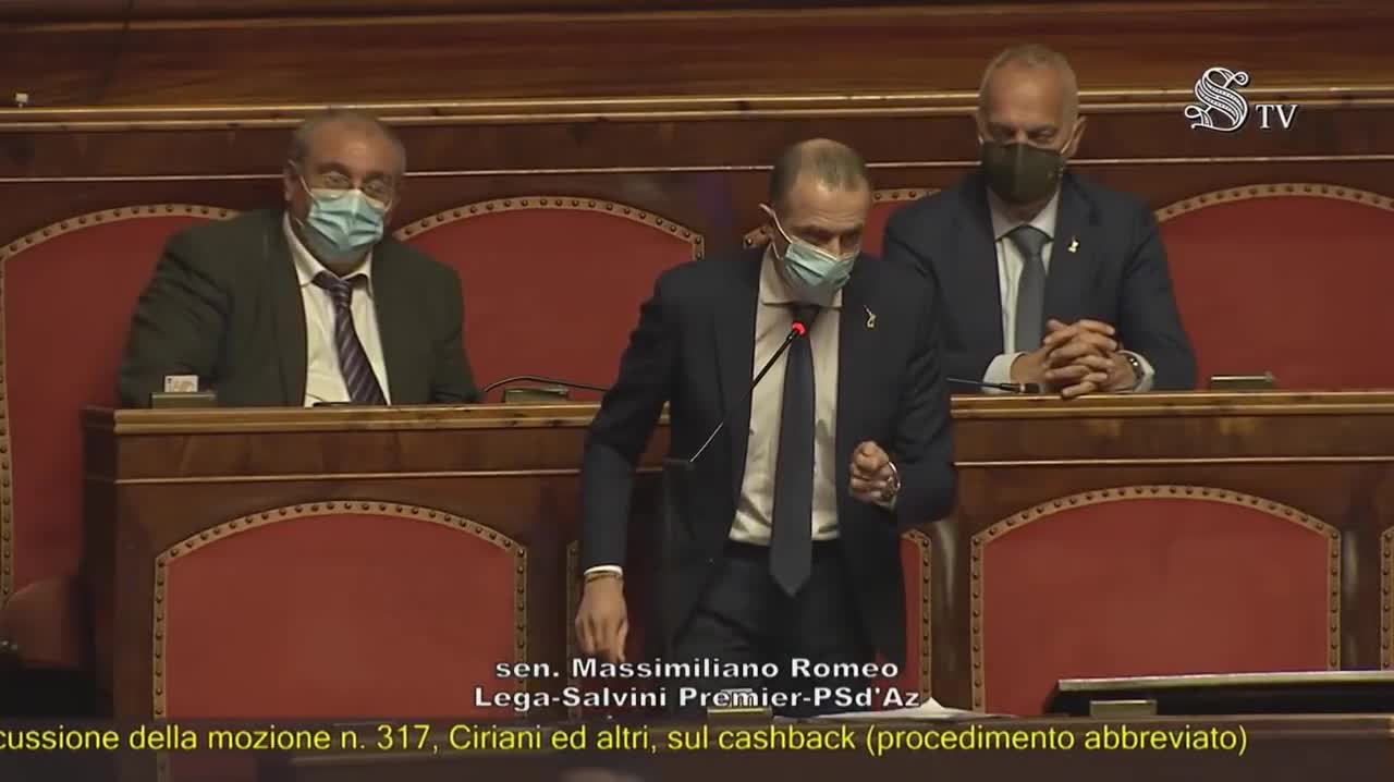 Massimiliano Romeo (Lega), Senato, 7/4/2021