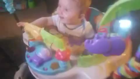 Bouncy chair fun