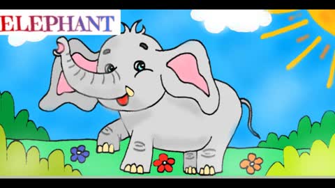 HOW TO DRAW - ELEPHANT 🐘 JAK NARYSOWAĆ SŁONIA 🐘 FOR CHILDRENS