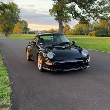 A perfect Porsche at sunset.