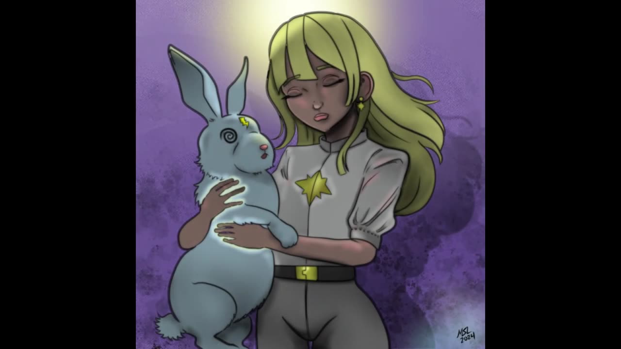 Light Healer Healing Her Electro-Bunny