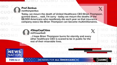 People celebrating CEO death 'are worse' than what they oppose: CUOMO