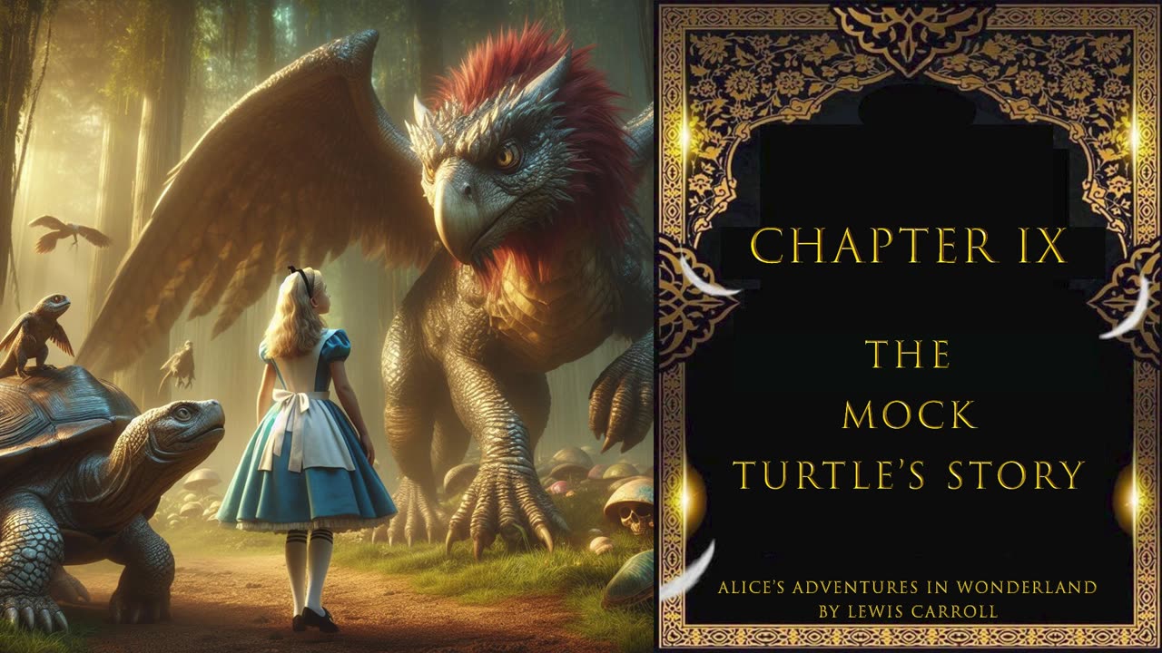 9. " The Mock Turtle's Story " - Chapter IX - Alice's Adventures in Wonderland