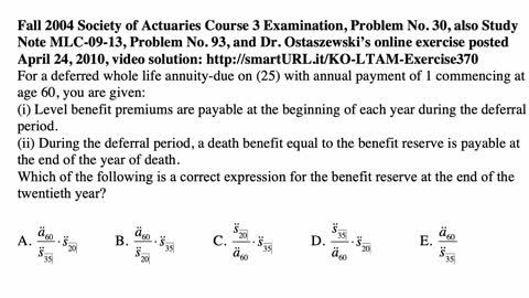 Exam LTAM exercise for August 5, 2021