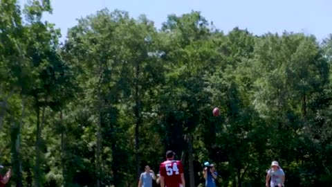 When a football team and a soccer team meet on a practice field... - Washington Commanders x Spirit