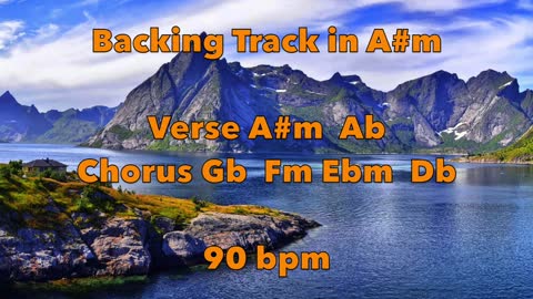 A#m Backing Track 90 bpm