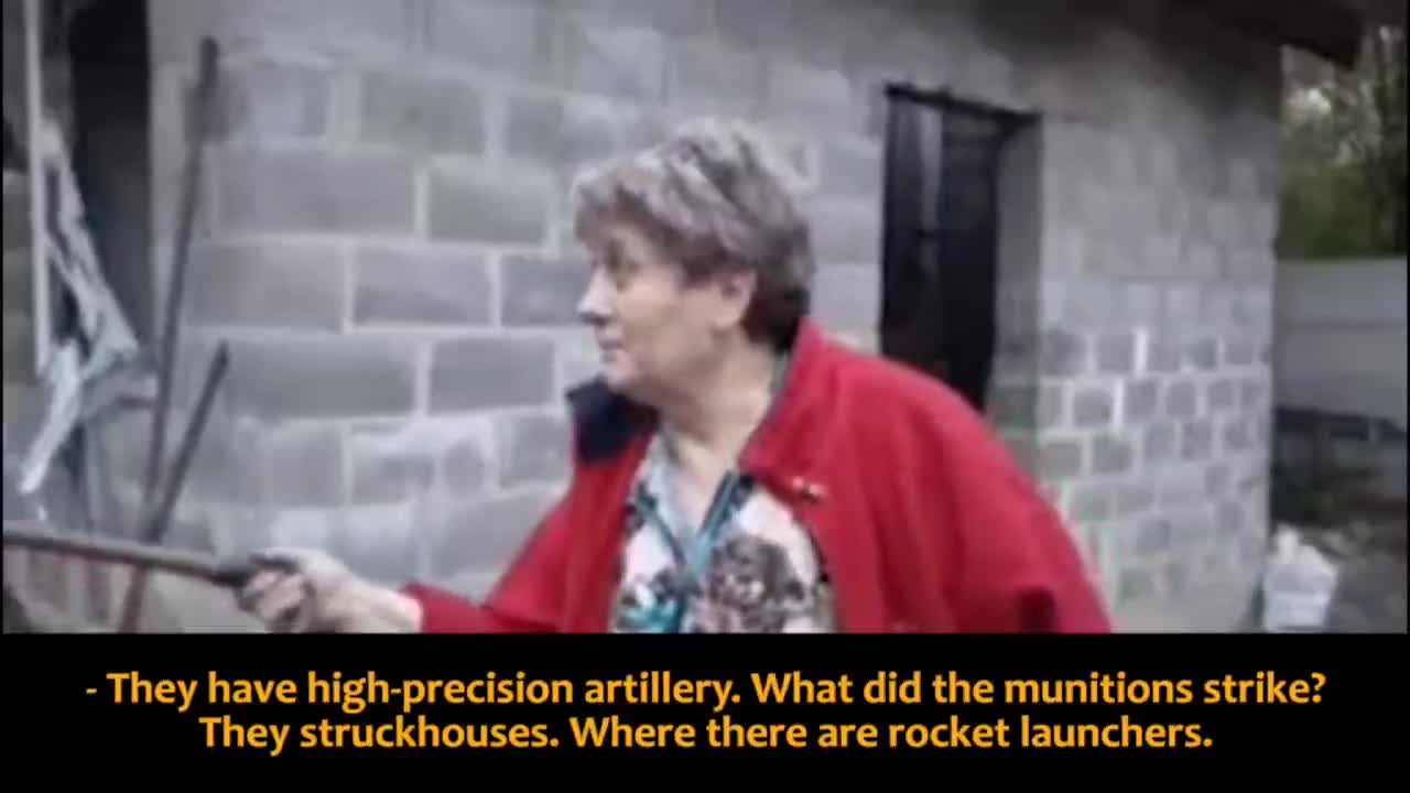 After a shelling, a resident of Donetsk's Kuibyshevsky district talks about Ukrainian terrorism