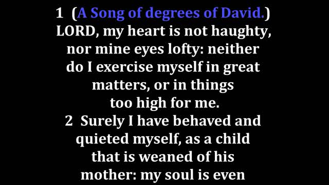 Psalms 131 King James version