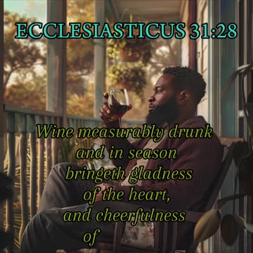Wine Measurably Drunk And In Season Bringeth Gladness Of The Heart, And Cheerfulness Of The Mind: