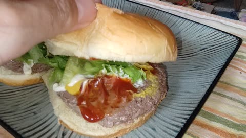 Eating Hamburgers Made By Wife, Dbn, MI, 8/10/24