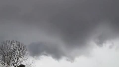 Shelf cloud this morning at West Point, Georgia