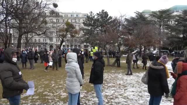 MFG Kundgebung Wien Sigmund-Freud-Park 22.1.2022