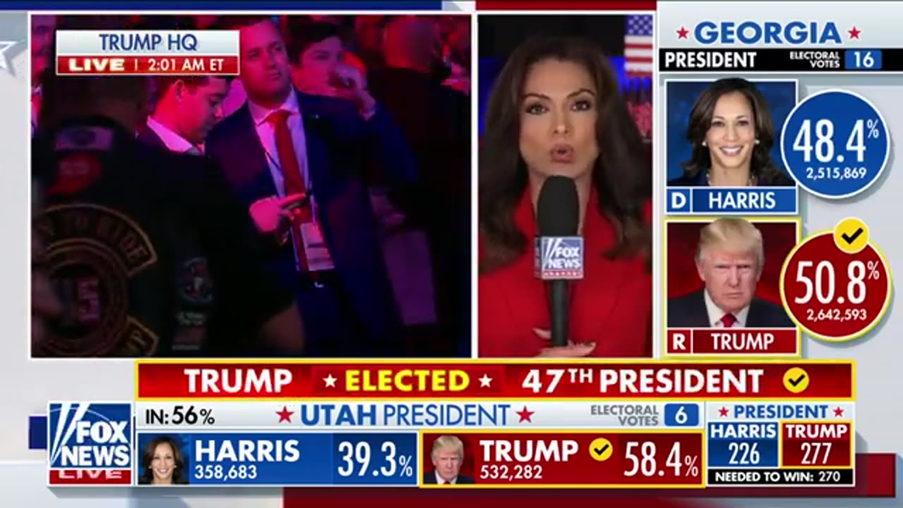 Crowd goes 'absolutely nuts' for Trump's victory, Fox reports
