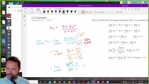 Calculus 2 - Section 11-1 - Class example of a Convergent Sequence