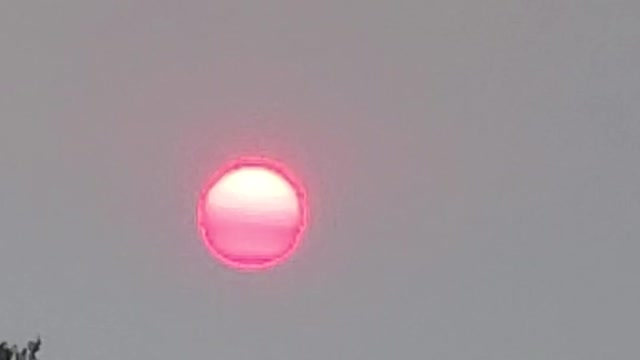 Red sun