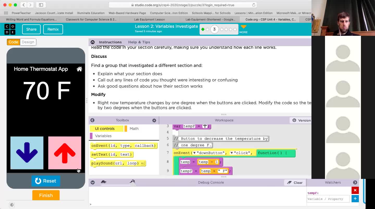 Investigating Variables in CS