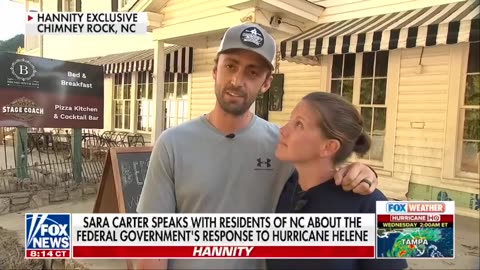 Sara Carter interviews residents of NC about federal response to Hurricane Helene