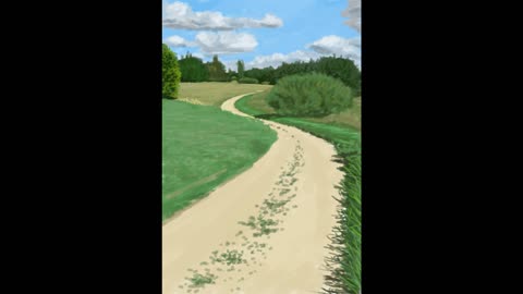 Landscape painting in Photoshop #2