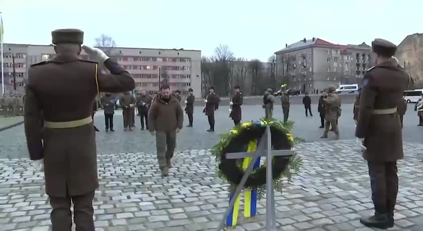 Zelensky in Lwów today before meeting president of Poland