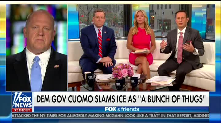 Andrew Cuomo called ICE agents thugs, and former ICE Acting Director Homan won’t stand for it