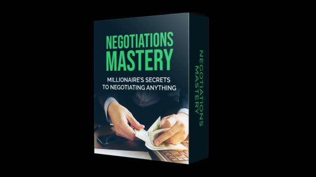 Negotiations Mastery - Millionaire's Secrets to Negotiating