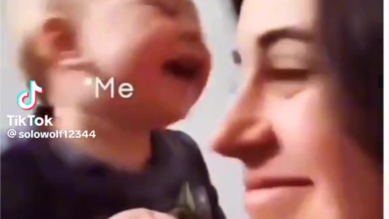 Naughty Baby Laughs with Mother