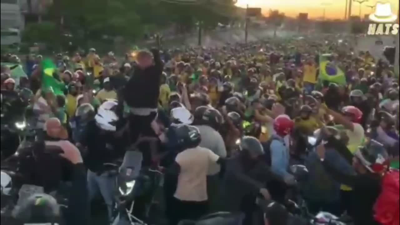 Trump-like president in Brazil, except he’s not on a runway