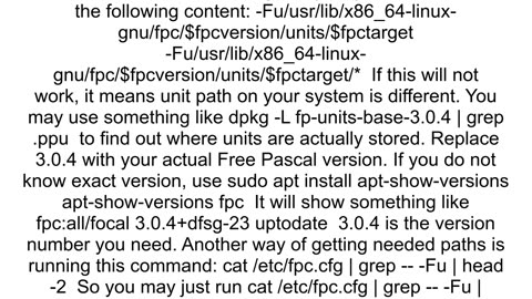 FPC IDE Can39t find unit system