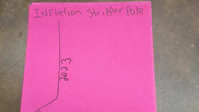 Inflation Stripper pole