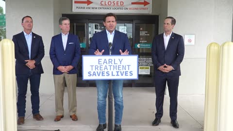 Gov. Ron DeSantis Opens Monoclonal Center In Manatee County