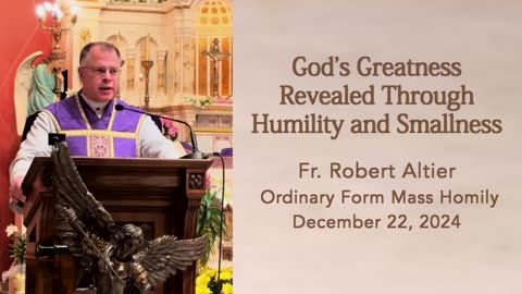 God's Greatness Revealed Through Humility and Smallness