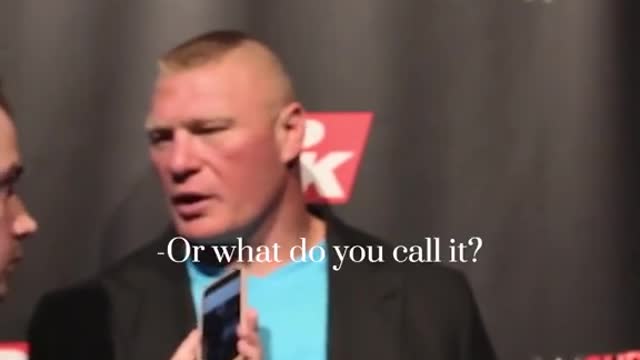 Brock Lesnar's opinion on news of mcgregor moving to WWE