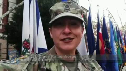 Corps Public Affairs Officer, Sergeant First Class Mary Katzenberger, with a special announcement!