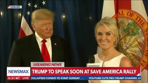 President Trump speaks to Newsmax before Florida rally