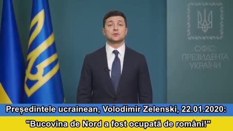 Zelenski, acum doi ani: Bucovina de Nord a fost ocupata de romani