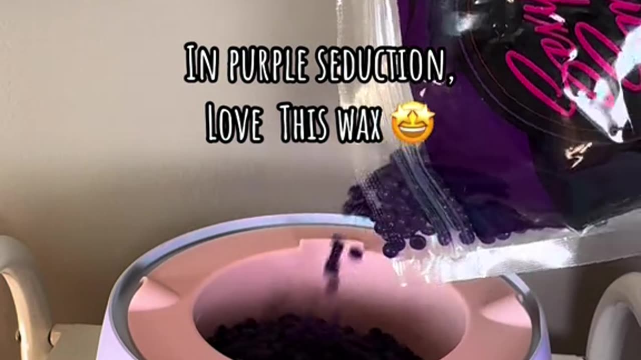 Heather Cuevas Demonstrates Melting Sexy Smooth Purple Seduction Wax!