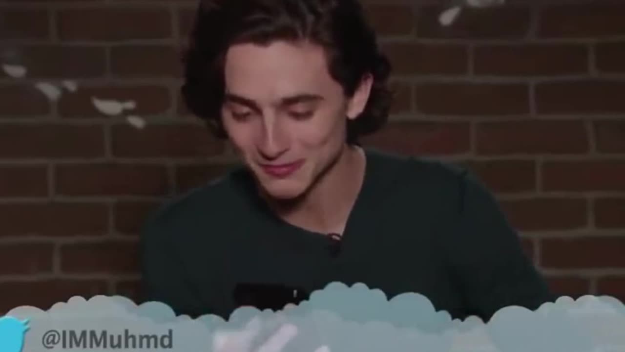 Timothée Chalamet Reads Mean Tweet