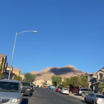 Strange shadow on the mountain.